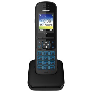 Panasonic KX-TGH710JTB Black Telefono Cordless DECT VivaVoce Display Colori 1,8"
