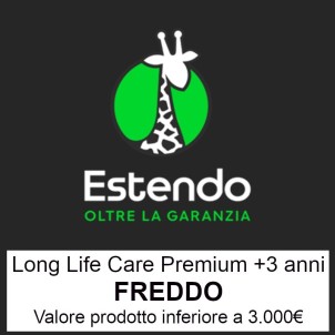 Estendo Freddo +3 3000€ Long Life Care Premium Estensione Garanzia +3 anni Fino a 3000€