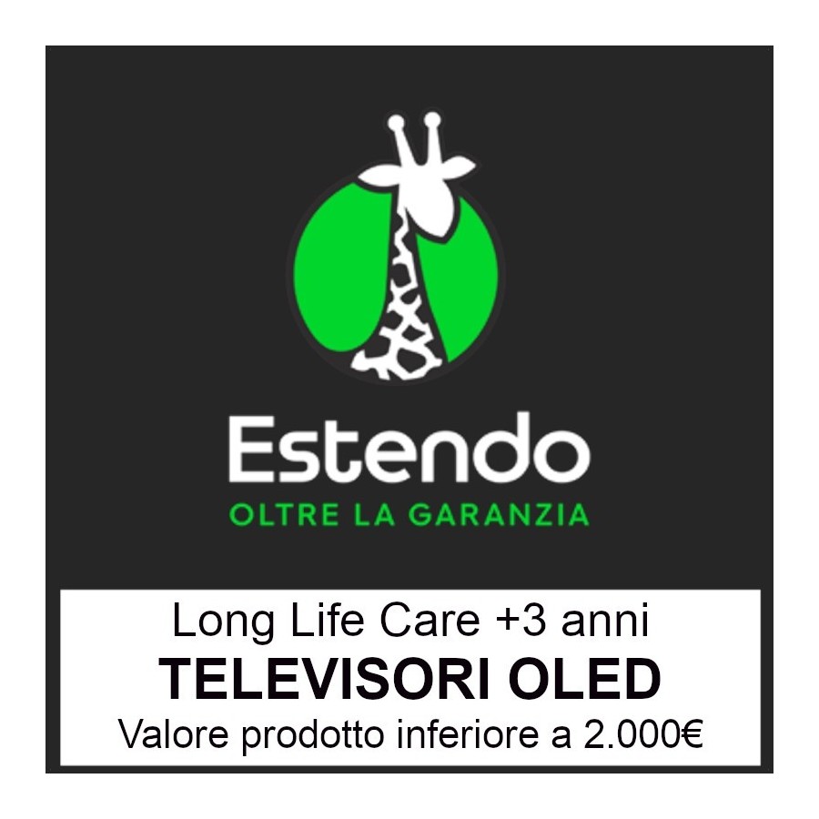 Estendo TV OLED +3 2000€ Long Life Care Estensione Garanzia +3 anni Fino a 2000€