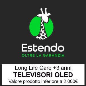 Estendo TV OLED +3 2000€ Long Life Care Estensione Garanzia +3 anni Fino a 2000€
