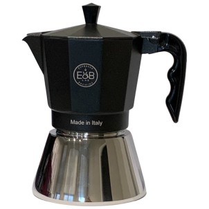 E&B Lab Moka Induction 6T Moka 6 Tazze per Piani a Induzione Competition Moka Filter 