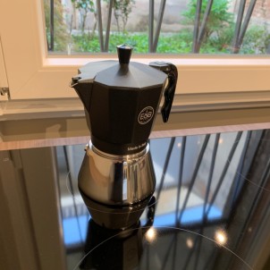 E&B Lab Moka Induction 6T Moka 6 Tazze per Piani a Induzione Competition Moka Filter 