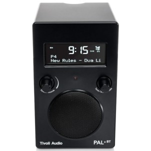 TivoliAudio Pal+ BT Black Radio DAB/DAB+ FM Bluetooth Aux DoppiaSveglia Ricaricabile