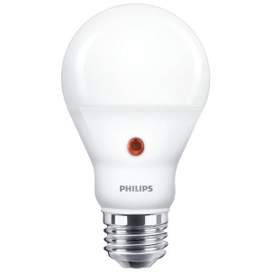 Philips LED Goccia SM E27 7,5W 230V 806lm 2700K Sensore Crepuscolare Auto on/off Equiv 60W