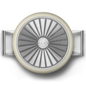 Smeg CKFC2611CRM Panna 50's Style Cookware Casseruola 26cm 7,7L Antiaderente Coperchio