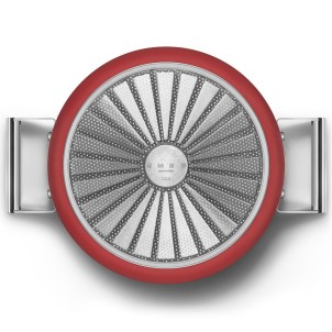 Smeg CKFC2611RDM Rosso 50's Style Cookware Casseruola 26cm 7,7L Antiaderente Coperchio