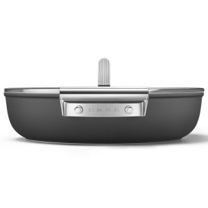 Smeg CKFD2811BLM Nero 50's Style Cookware Tegame 28cm 3,7L Antiaderente Coperchio