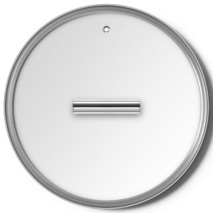 Smeg CKFL2401 50's Style Cookware Coperchio in Vetro Temperato 24 cm Foro Sfiato