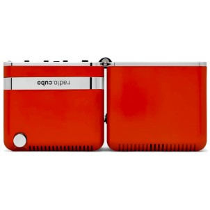 Brionvega TS522D+S 50° Arancio Sole Radio Cubo FM RDS DAB/DAB+ Bluetooth Sveglia Ricaricabile