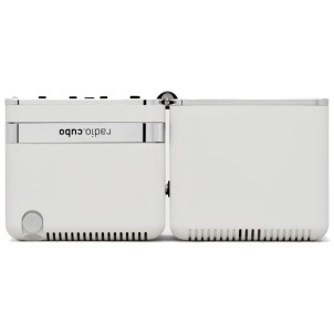 Brionvega TS522D+S 50° Bianco Neve Radio Cubo FM RDS DAB/DAB+ Bluetooth Sveglia Ricaricabile