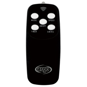 Argo Tablo Evo Black Ventilatore da Tavolo 5 Pale Diametro 40cm Telecomando