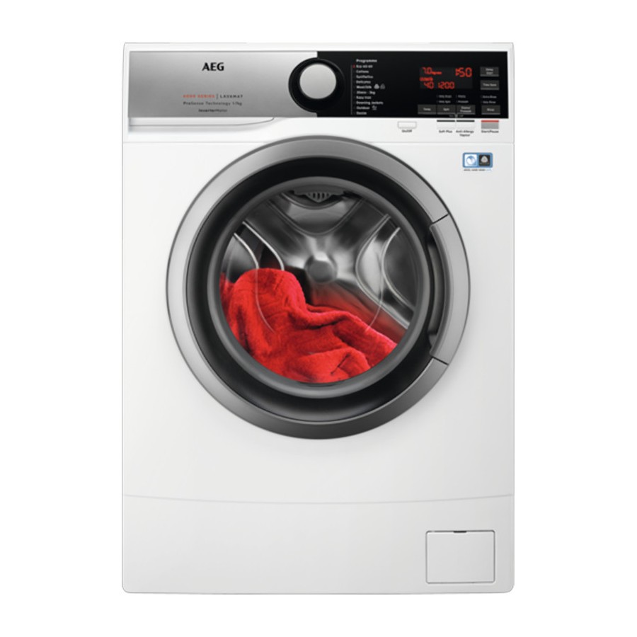 AEG L6SE74B lavatrice Libera installazione Caricamento frontale Bianco 7 kg 1400 Giri/min A+++