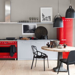 Smeg TSF01BLEU Nero Lucido 50's Style Tostapane 2x2 Fette:2 Scomparti:2 AutoEspulsione Cassettino