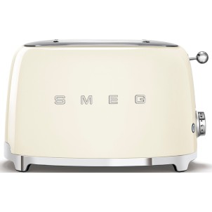 Smeg TSF01CREU Panna Lucido 50's Style Tostapane 2x2 Fette:2 Scomparti:2 AutoEspulsione Cassettino