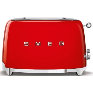 Smeg TSF01RDEU Rosso Lucido 50's Style Tostapane 2x2 Fette:2 Scomparti:2 AutoEspulsione Cassettino