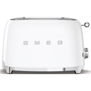 Smeg TSF01WHEU Bianco Lucido 50's Style Tostapane 2x2 Fette:2 Scomparti:2 AutoEspulsione Cassettino