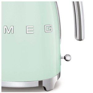 Smeg KLF03PGEU Verde Pastello Lucido 50's Style Bollitore 1,7 litri 7 Tazze Soft Opening AutoOFF 100°C