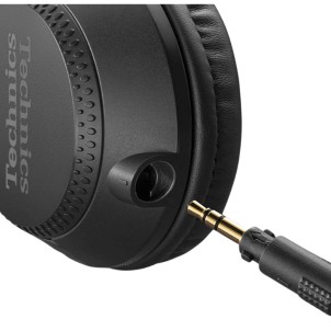 Technics EAH-DJ1200EK Black Cuffie DJ Driver 40mm Braccio Mobile 270° Cavo Rimovibile