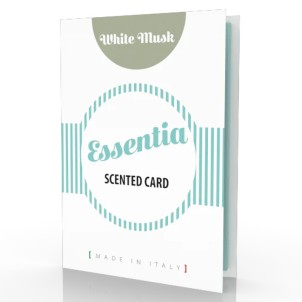 Essentia Card Profumata Muschio Bianco per Profumare Cassetti Armadi Case Auto