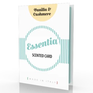 Essentia Card Profumata Vaniglia Cashmire per Profumare Cassetti Armadi Case Auto