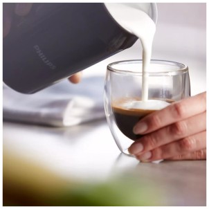 Philips CA6500/63 Milk Twister Montalatte Elettrico Prepara Schiuma Calda e Fredda