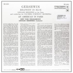 Leonard Bernstein - Gershwin: Rhapsody In Blue, An American In Paris Vinile LP 180g 33giri Speakers Corner