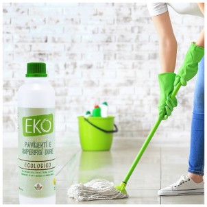 EKO Detergente Pavimenti e Superfici Dure Ecologico 500ml Menta Limone