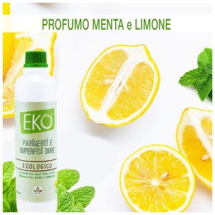 EKO Detergente Pavimenti e Superfici Dure Ecologico 500ml Menta Limone