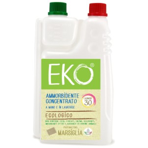 EKO Ammorbidente Ecologico Lavatrice Marsiglia 30 Lavaggi 600ml Liquido Concentrato