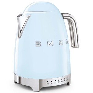 Smeg KLF04PBEU Azzurro Lucido 50's Style Bollitore Elettronico 1,7 litri 7 Tazze Temperatura Variabile
