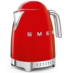 Smeg KLF04RDEU Rosso Lucido 50's Style Bollitore Elettronico 1,7 litri 7 Tazze Temperatura Variabile