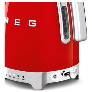 Smeg KLF04RDEU Rosso Lucido 50's Style Bollitore Elettronico 1,7 litri 7 Tazze Temperatura Variabile