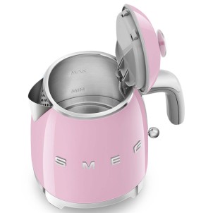 Smeg KLF05PKEU Rosa Lucido 50's Style Mini Bollitore 0,8 litri 3 Tazze AutoOFF 100°C