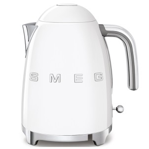 Smeg KLF03WHEU Bianco Lucido 50's Style Bollitore 1,7 litri 7 Tazze Soft Opening AutoOFF 100°C