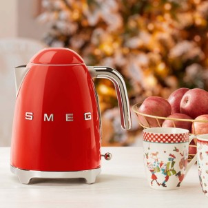 Smeg KLF03RDEU Rosso Lucido 50's Style Bollitore 1,7 litri 7 Tazze Soft Opening AutoOFF 100°C