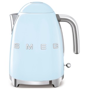 Smeg KLF03PBEU Azzurro Lucido 50's Style Bollitore 1,7 litri 7 Tazze Soft Opening AutoOFF 100°C