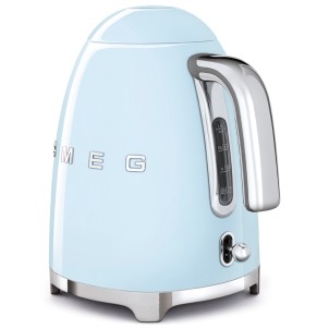 Smeg KLF03PBEU Azzurro Lucido 50's Style Bollitore 1,7 litri 7 Tazze Soft Opening AutoOFF 100°C