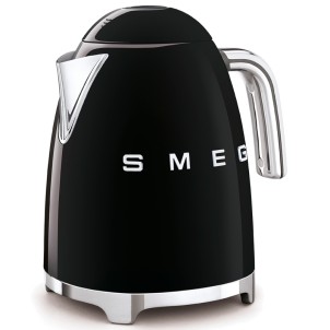 Smeg KLF03BLEU Nero Lucido 50's Style Bollitore 1,7 litri 7 Tazze Soft Opening AutoOFF 100°C