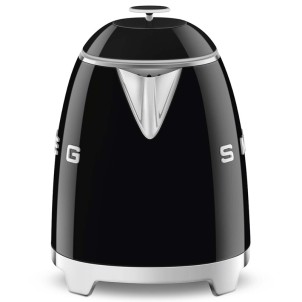 Smeg KLF05BLEU Nero Lucido 50's Style Mini Bollitore 0,8 litri 3 Tazze AutoOFF 100°C
