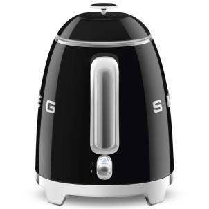 Smeg KLF05BLEU Nero Lucido 50's Style Mini Bollitore 0,8 litri 3 Tazze AutoOFF 100°C