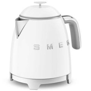 Smeg KLF05WHEU Bianco Lucido 50's Style Mini Bollitore 0,8 litri 3 Tazze AutoOFF 100°C