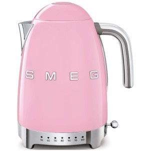 Smeg KLF04PKEU Rosa Lucido 50's Style Bollitore Elettronico 1,7 litri 7 Tazze Temperatura Variabile