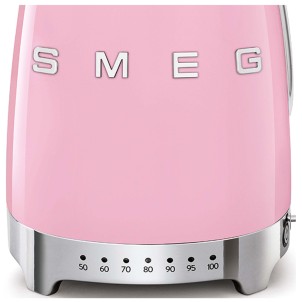 Smeg KLF04PKEU Rosa Lucido 50's Style Bollitore Elettronico 1,7 litri 7 Tazze Temperatura Variabile