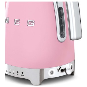 Smeg KLF04PKEU Rosa Lucido 50's Style Bollitore Elettronico 1,7 litri 7 Tazze Temperatura Variabile