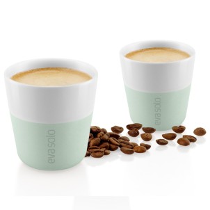 Eva Solo Bicchiere da Caffè Espresso 2pz Sage 80ml Porcellana Guaina Silicone