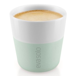 Eva Solo Bicchiere da Caffè Espresso 2pz Sage 80ml Porcellana Guaina Silicone