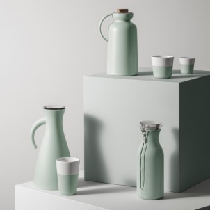 Eva Solo Bicchiere da Caffè Espresso 2pz Sage 80ml Porcellana Guaina Silicone