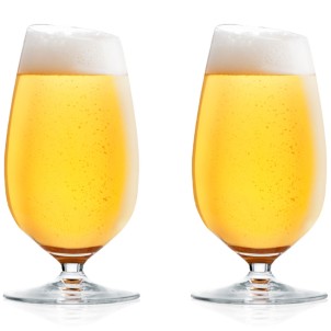 Eva Solo Bicchiere da Birra 2pz 35cl Vetro Soffiato a Bocca Bordo Angolato