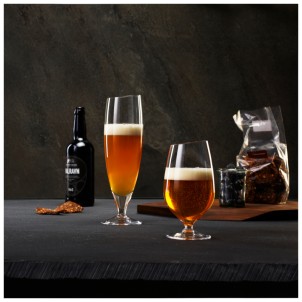 Eva Solo Bicchiere da Birra 2pz 35cl Vetro Soffiato a Bocca Bordo Angolato