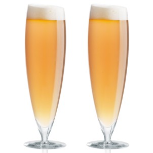 Eva Solo Bicchiere da Birra 2pz 50cl Vetro Soffiato a Bocca Bordo Angolato